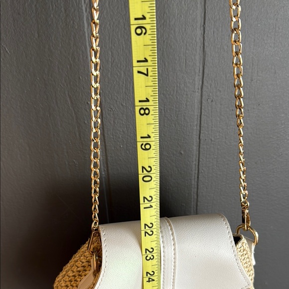 Elegant White and Tan Women's Bag - Picture 9 of 11